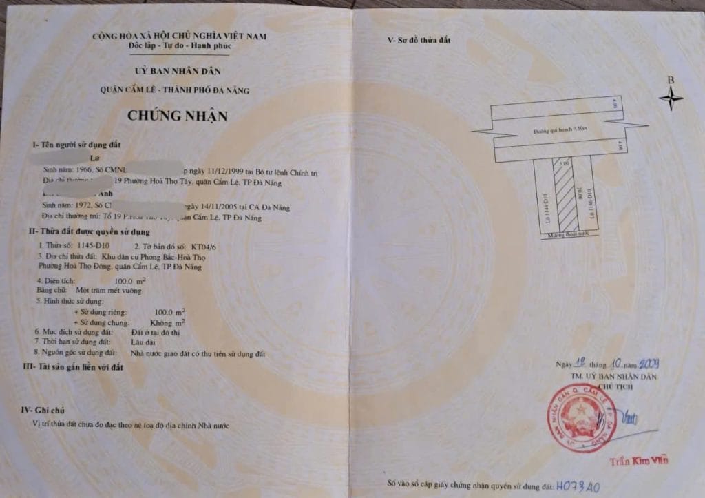 Bán đất Nhất Chi Mai Cẩm Lệ Đà Nẵng 100m2 đường 7.5m sổ đỏ chính chủ