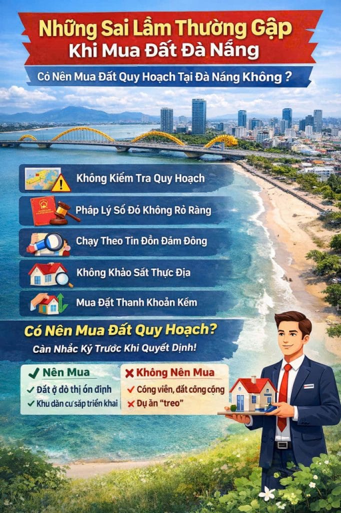 Những sai lầm thường gặp khi mua đất Đà Nẵng và lưu ý khi mua đất quy hoạch