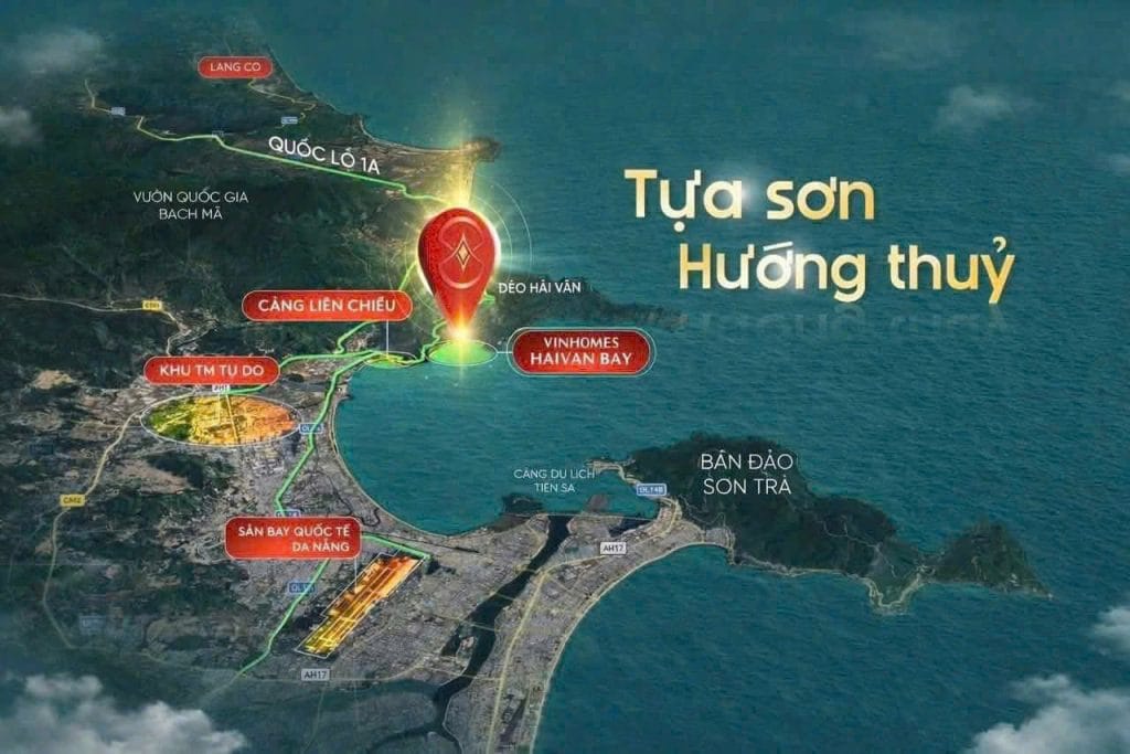 Vị trí dự án Vinhomes Hải Vân Bay Đà Nẵng - Binh Minh Land