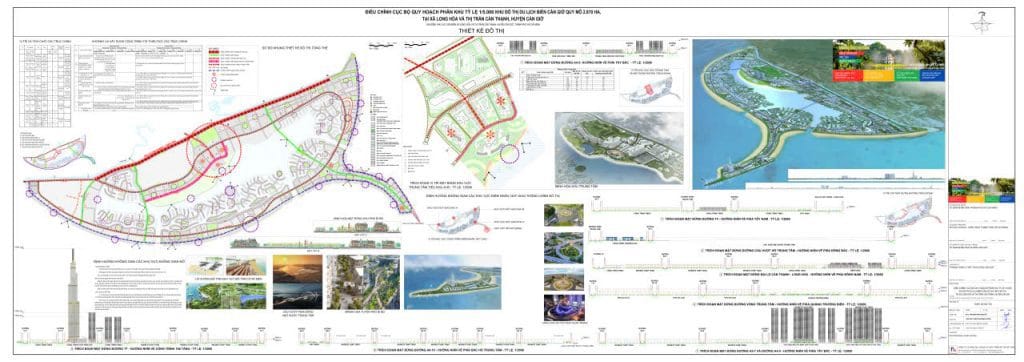 Phối cảnh tổng thể dự án Vinhomes Green Paradise Cần Giờ quy mô 2.870ha