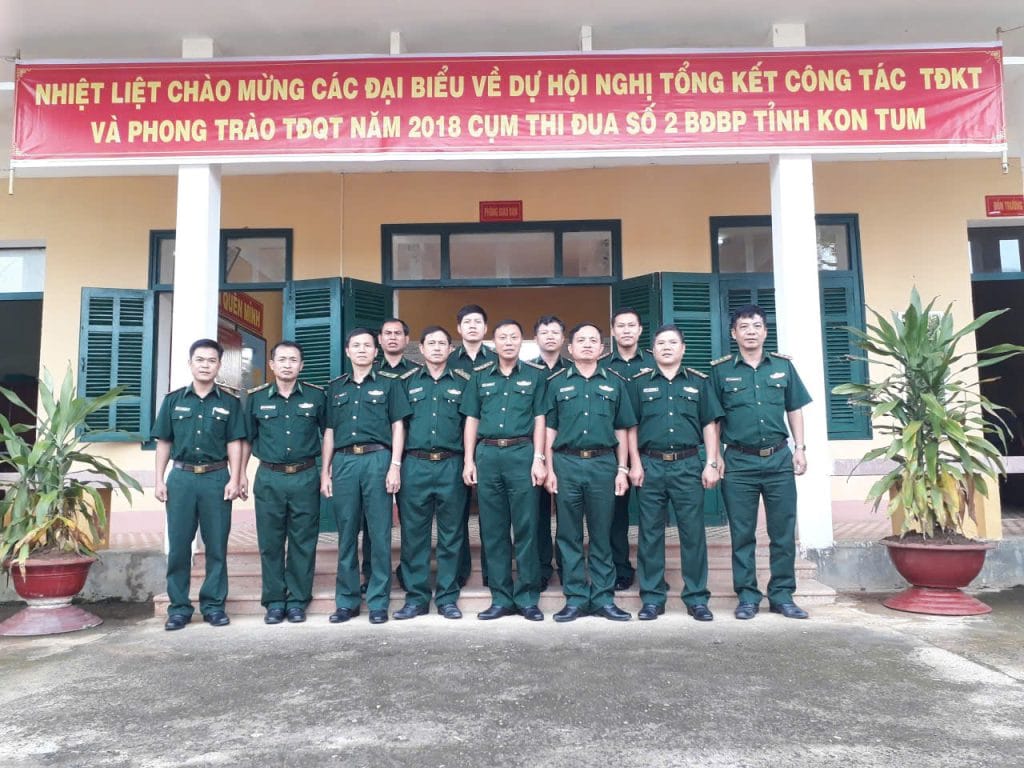 Thủ trưởng và Cán bộ chiến sĩ Đồn Biên phòng Sa Loong