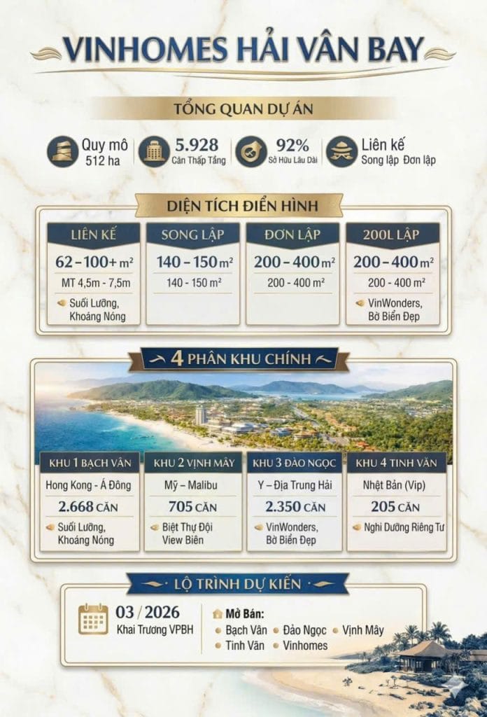 Vị trí chiến lược dự án Vinhomes Hải Vân Bay Đà Nẵng – siêu đô thị nghỉ dưỡng ven biển tại Liên Chiểu