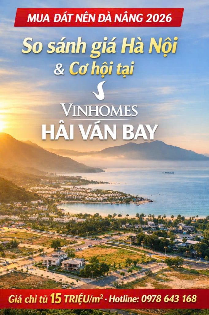đất nền Đà Nẵng khu Tây Bắc gần Vinhomes Hải Vân Bay giá rẻ cơ hội đầu tư 2026