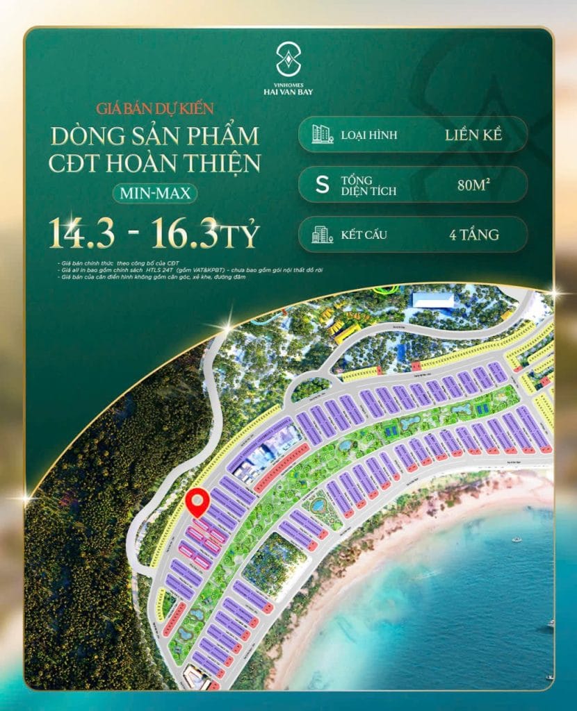 Bảng giá Vinhomes Hải Vân Bay 2026 mới nhất – Quỹ căn Chủ đầu tư, nhà phố, shophouse & biệt thự biển Đà Nẵng