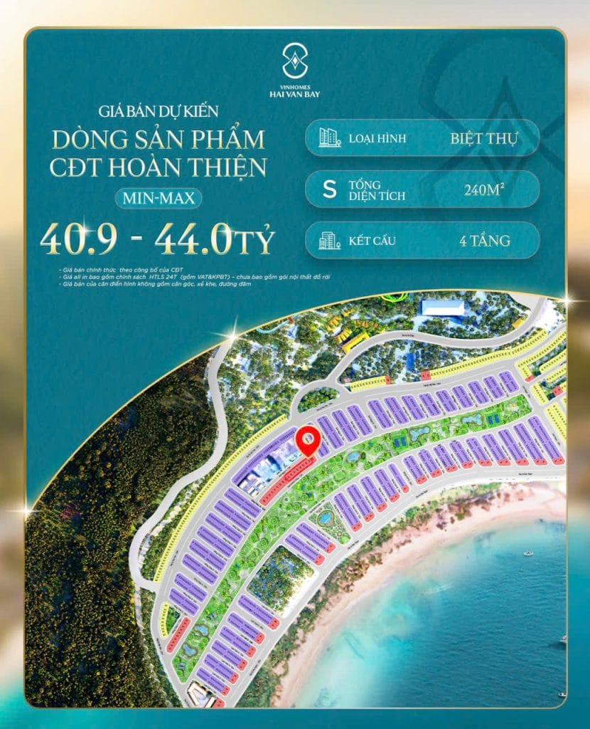 Bảng giá Vinhomes Hải Vân Bay 2026 mới nhất – Quỹ căn Chủ đầu tư, nhà phố, shophouse & biệt thự biển Đà Nẵng
