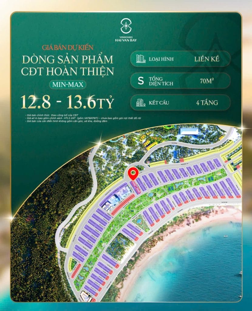 Bảng giá Vinhomes Hải Vân Bay 2026 mới nhất – Quỹ căn Chủ đầu tư, nhà phố, shophouse & biệt thự biển Đà Nẵng