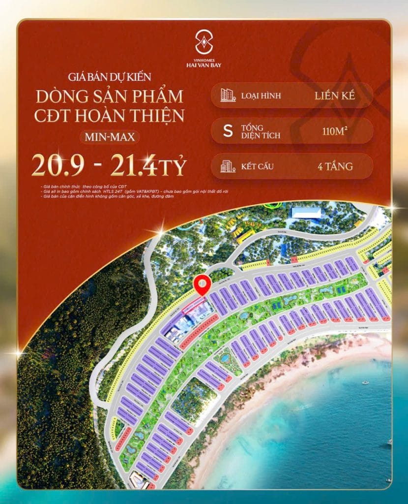 Bảng giá Vinhomes Hải Vân Bay 2026 mới nhất – Quỹ căn Chủ đầu tư, nhà phố, shophouse & biệt thự biển Đà Nẵng