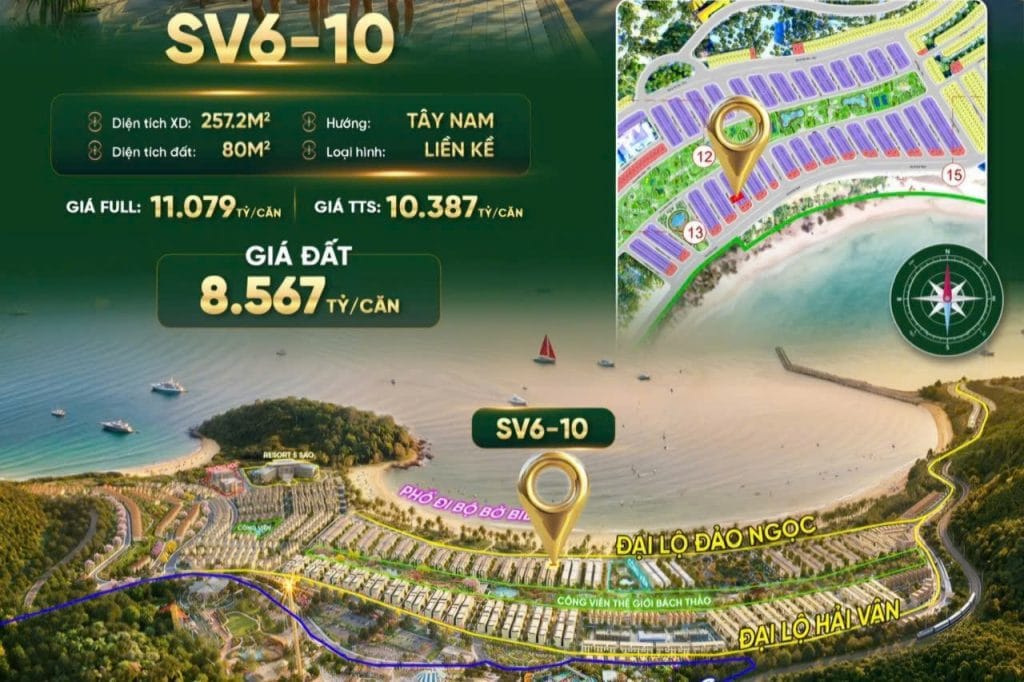 ​5 căn đẹp Vinhomes Hải Vân Bay Đà Nẵng giá tốt – Cơ hội đầu tư và an cư hiếm có