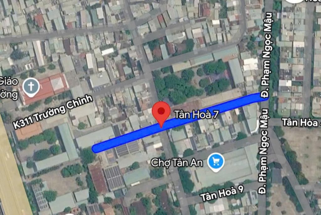 Bán Đất Đường Tân Hòa 7 Gần Chợ Tân An 70m² Giá 4 Tỷ 390 Triệu