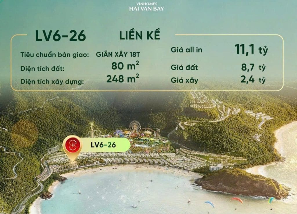 Giỏ Hàng Bạch Vân Vinhomes Hải Vân Bay Giá Tốt Tháng 8/2026 – Cơ Hội Đầu Tư Đón Sóng Tây Bắc Đà Nẵng