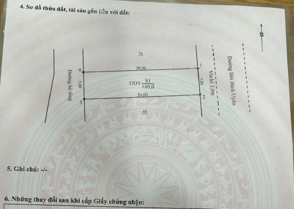 Đất 2 Mặt Tiền Bùi Bình Uyên Ngũ Hành Sơn Đà Nẵng 100m2 Giá 4 Tỷ Xxx