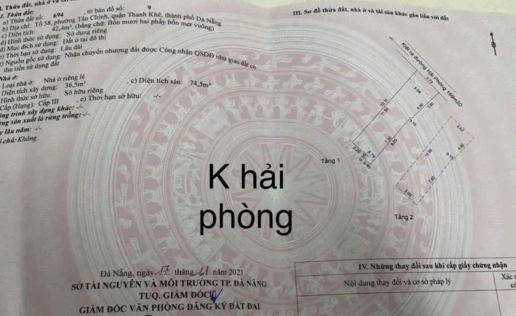 Bán nhà 2 tầng full nội thất kiệt 375 Hải Phòng, Đà Nẵng